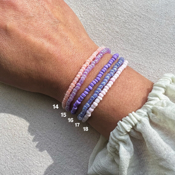 Bracelets en perles colorées