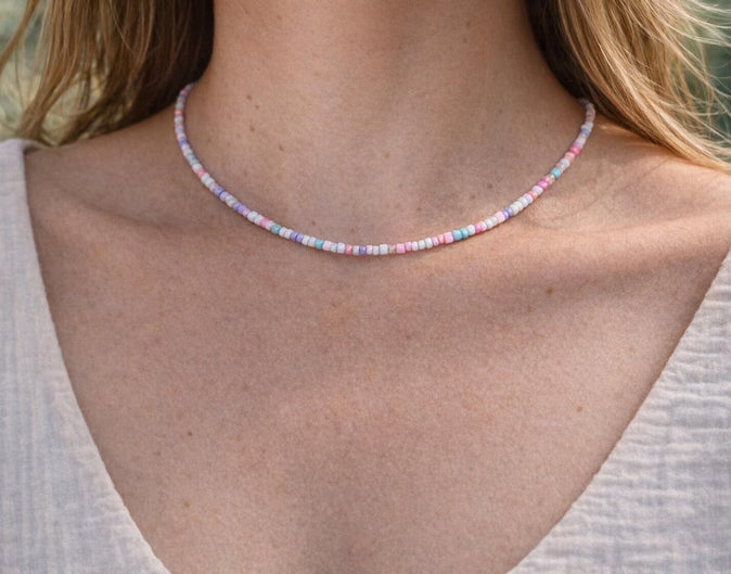 Collier MAYA - perles colorées